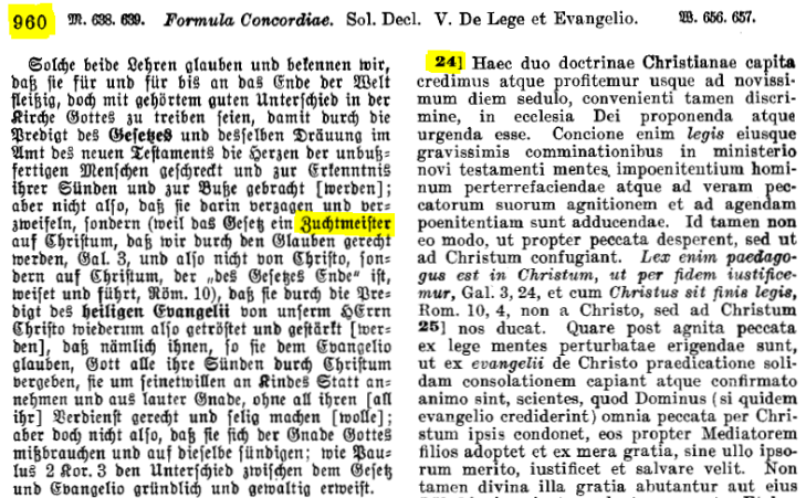 Concordia Triglotta Stichwort finden